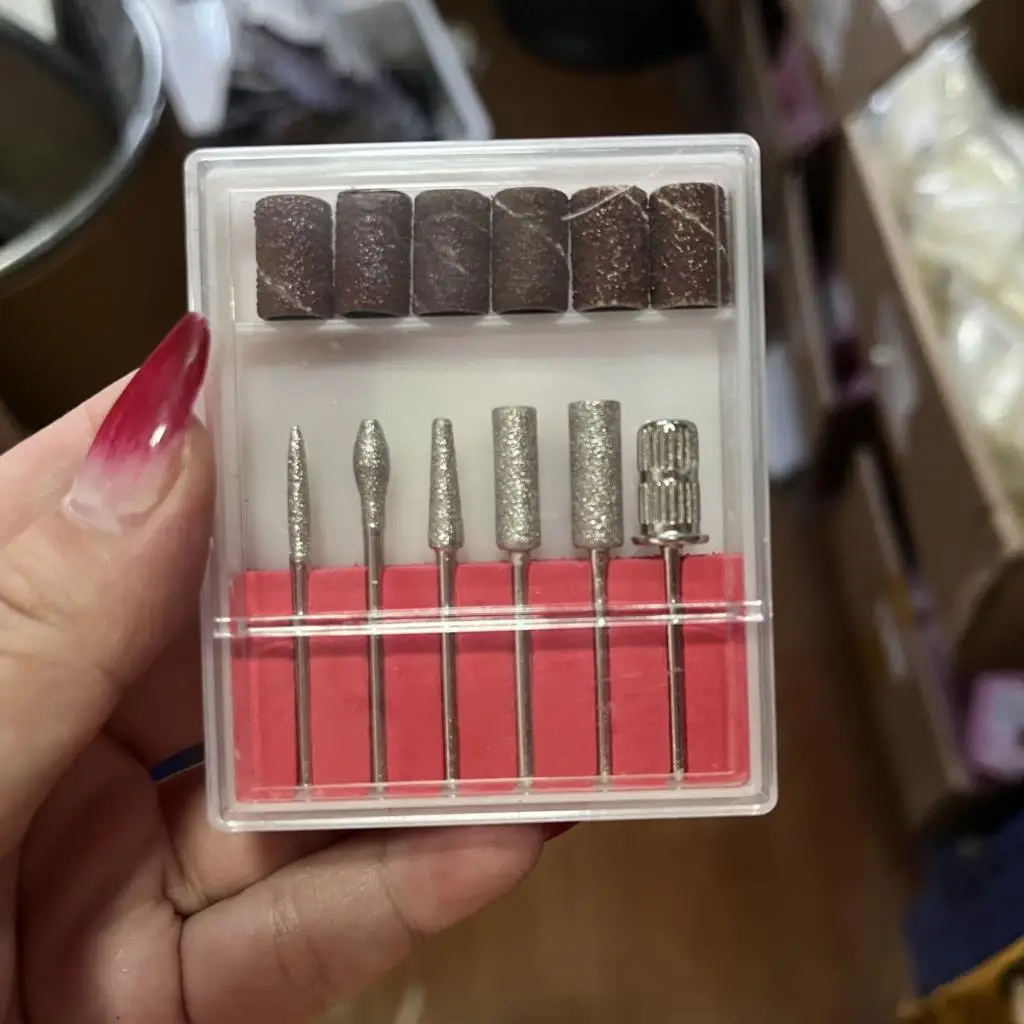 30/12/6pcs เพชรเจาะเล็บ Bits ชุด 3/32 ''เครื่องตัดโรตารี่ Burr ทําความสะอาดไฟล์สําหรับเล็บไฟฟ้าอุปกรณ์เสริม *