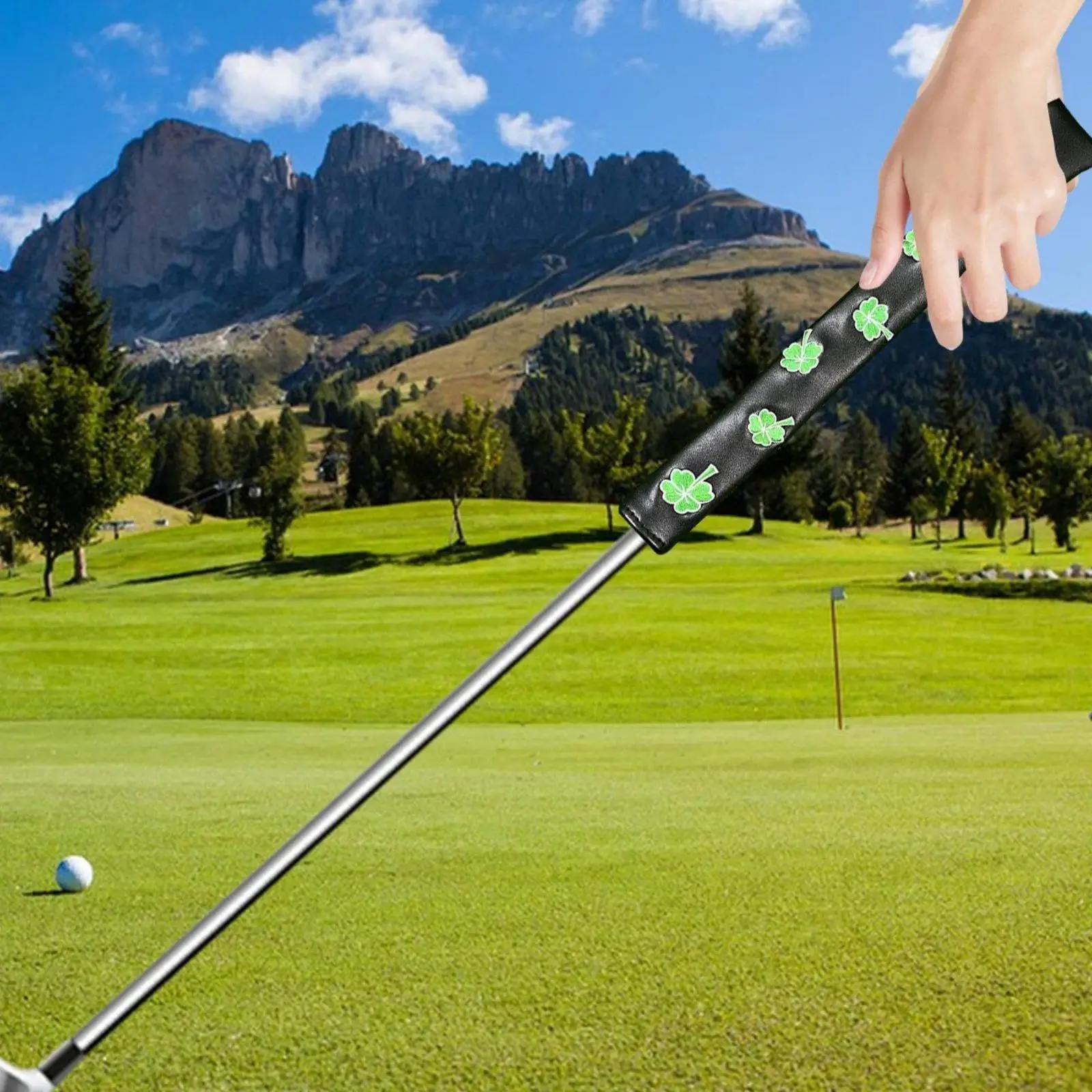 Housse de protection en cuir résistant aux taches pour tige d'alignement de club de golf – Accessoire de protection pour golfeur