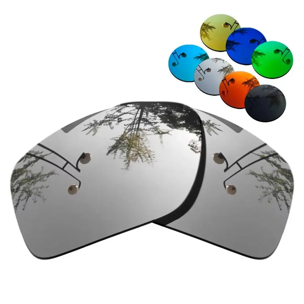 

100% Precisely Cut Polarized Replacement Lenses For-Oakley Plaintiff Squared Sunglasses Chrome Mirrored Coating Color- Choices