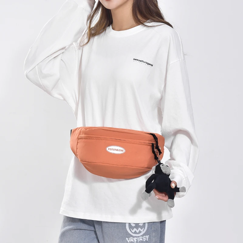 

Nylon Waist Packs Ladies Bags on Sale 2023 High Quality Autumn High-capacity Solid Waist Packs Leisure Versatile Pochete