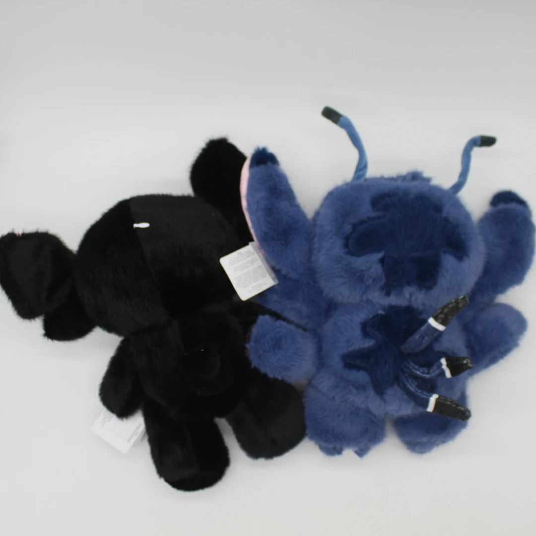 30cmのスティッチぬいぐるみ、柔らかい黒いスティッチのぬいぐるみ、6本指のスティッチ、フードパーティーのシリーズ、キュートでかわいいソフトドール