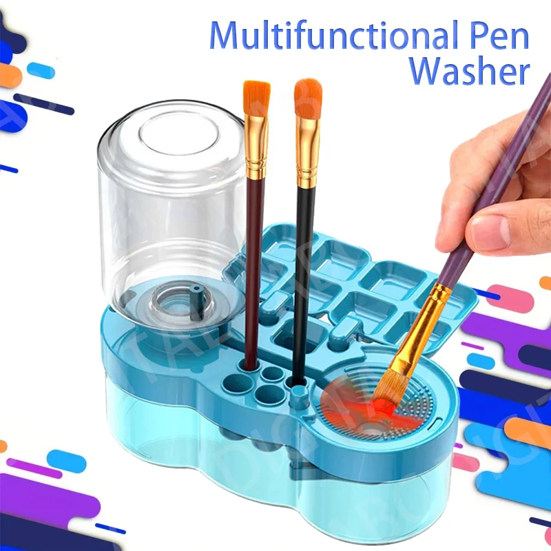 

Очиститель кистей с кнопкой слива Машина для чистки кистей Кисть для рисования Ополаскиватель для акриловой кисти на водной основе