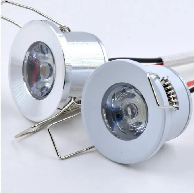 LED mini Downlight Under Cabinet Spot Light 1W 3W for Ceiling Recessed Lamp AC85-265V 12V 27mm Down lights with driver