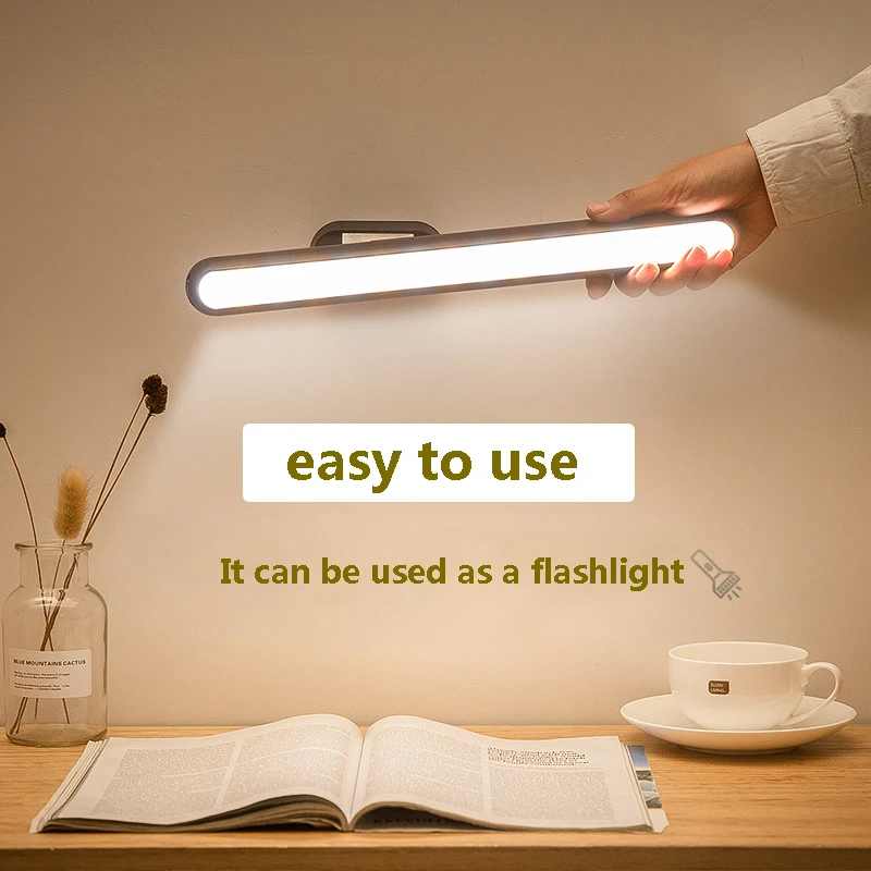 

Dimmable Rechargeable Battery LED Emergency Light, Touch Sensor Switch, Magnet Hanging Wall Lamps, 30 cm High Lumens Lamps