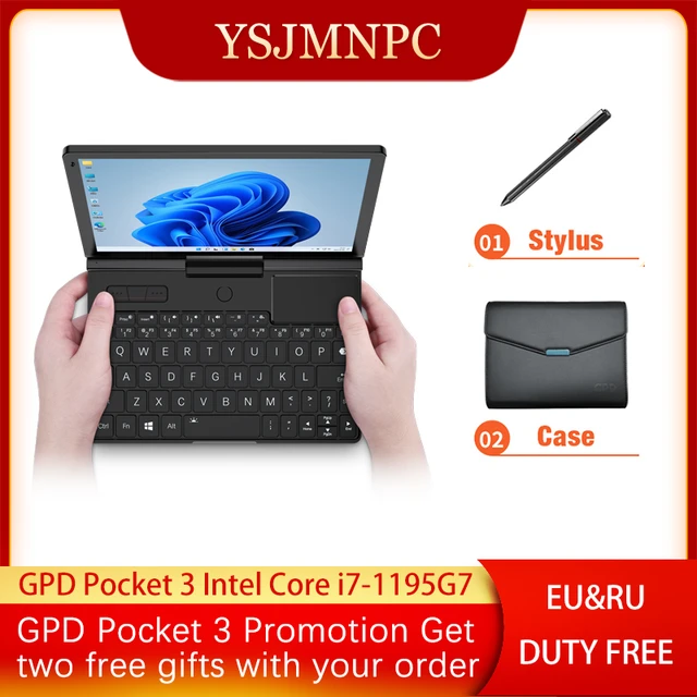 New GPD Pocket 3 Mini Laptop PC 8 Inch Intel Core i7 1195G7 16GB/1TB  Pentium 7505 16GB/512GB Modular Full-featured Handheld WIFI - AliExpress