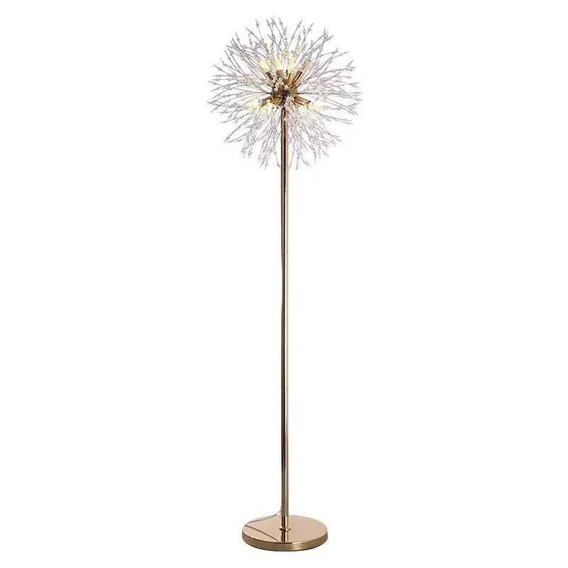 

Living room, bedroom, bedside marble light luxury crystal floor lamp