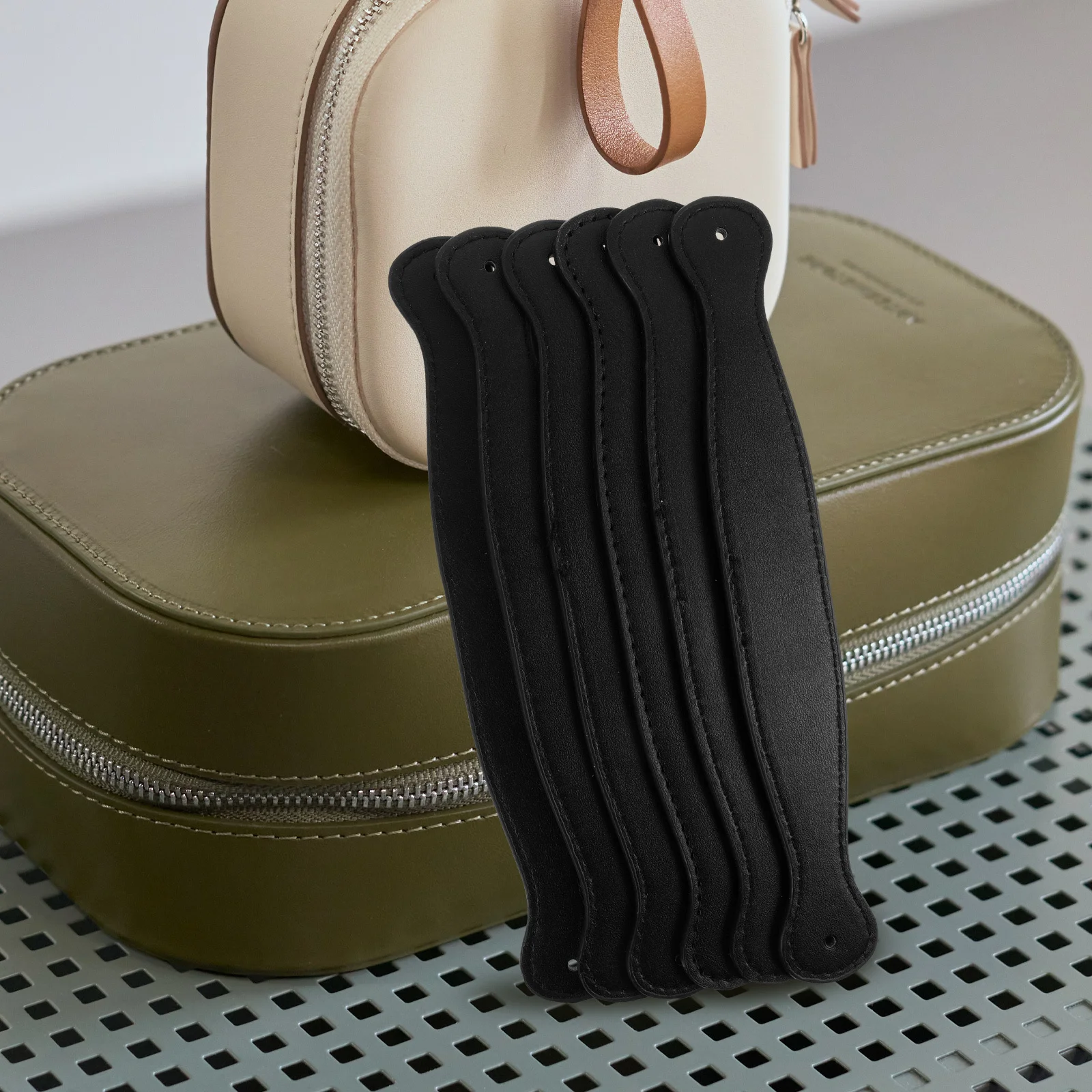 

6Pcs Bag Handles Replacement DIY Purse Strap Accessories for Handbag Suitcase Luggage Repair Handle Grip
