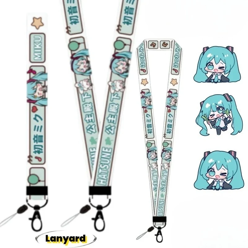 Neues Hatsune Miku Film- und Fernseh-Merchandise: Zweidimensionales Schlüsselband für Mobiltelefone, Anti-Verlust-Handgelenkschlaufe, Geschenk im Großhandel
