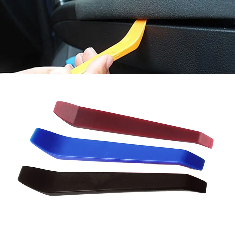 Plastic Car Door Trim Panel Installer Tool Car Door Clip Panel Crowbar Removal DVD Stereo Refit Panel Dashboard Disassembly Tool