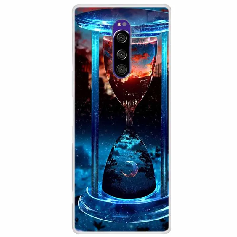 For Sony Xperia 1 Case Luxury Animals Transparent Cover for Sony Xperia1 XZ4 SO-03L SOV40 J8110 J9150 J8170 Phone Shells Covers