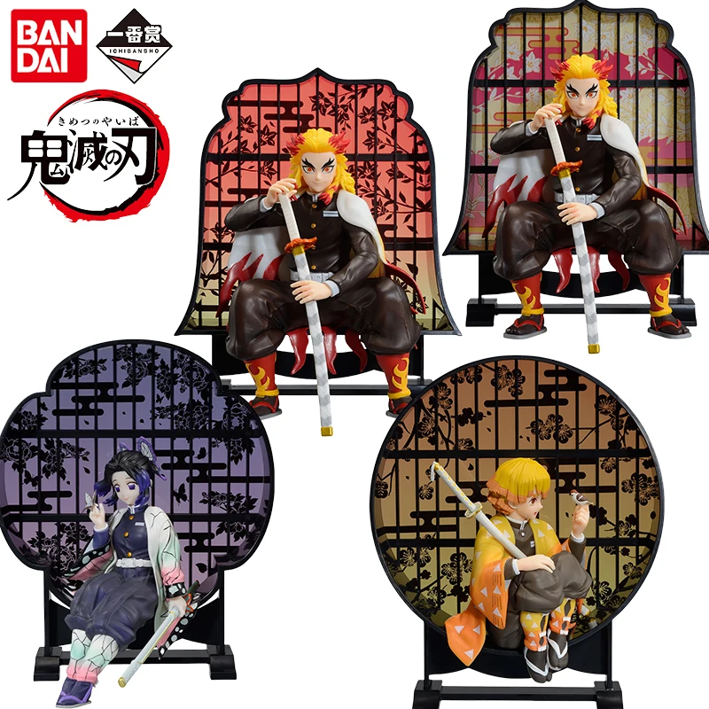 

Bandai Genuine Ichiban Demon Slayer Anime Figure Rengoku Kyoujurou Agatsuma Zenitsu Action Toys for Kids Gift Collectible Model