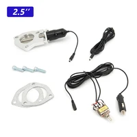 Kit de válvula de corte de escape eléctrica, cabezales universales de acero inoxidable de 2,5 pulgadas y 3,0 pulgadas con interruptor manual