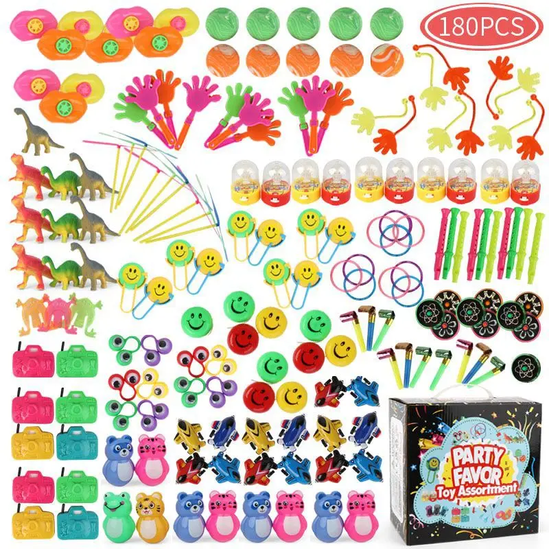 Hilarious Gags and Practical Jokes Toy Kit, Endless Fun at Children's Birthday Parties, 180Pcs