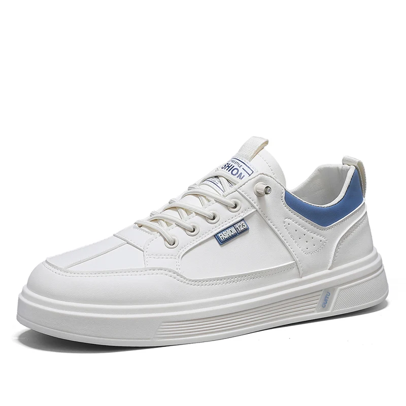 

Men's Motorcycle Spring New Fashionable White Board Shoes Versatile, Comfortable and Breathable Men's Shoes