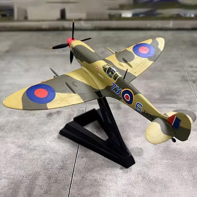 Diecast 1:72 Scale British Air Force Spitfire warplane Alloy Finished  Simulation Model Souvenir Gifts For Adult Boy