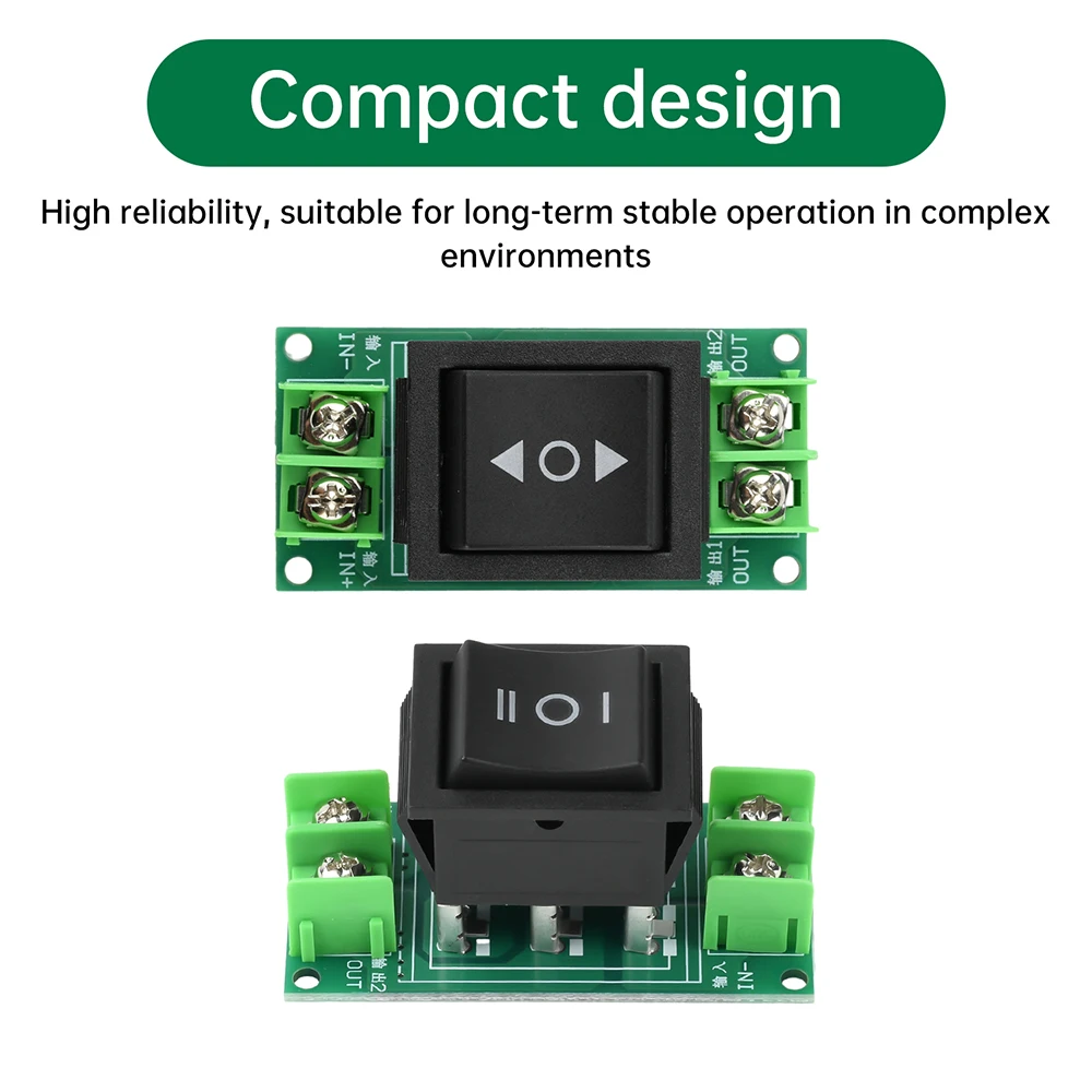 Motor Forward and Reverse Switch 0-120V Motor Controller 0-20A Forward/Stop/Reverse Two/Three Gear Motor Module Power Supply