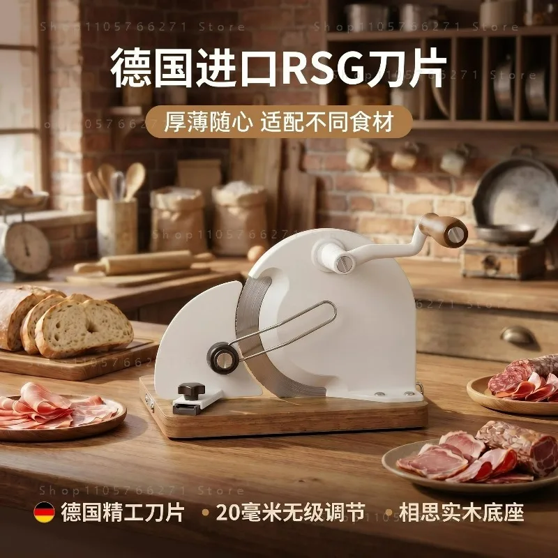 Manual Bread Slicer with Adjustable Thickness - Stainless Steel Toast & Loaf Cutter for Home Bakery  Non - Slip  Base