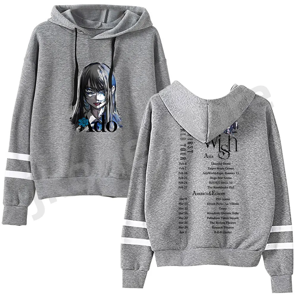 Ado Wish Tour Merch Sweatshirts Winter Women Men Fashion Casual Singer Pullovers