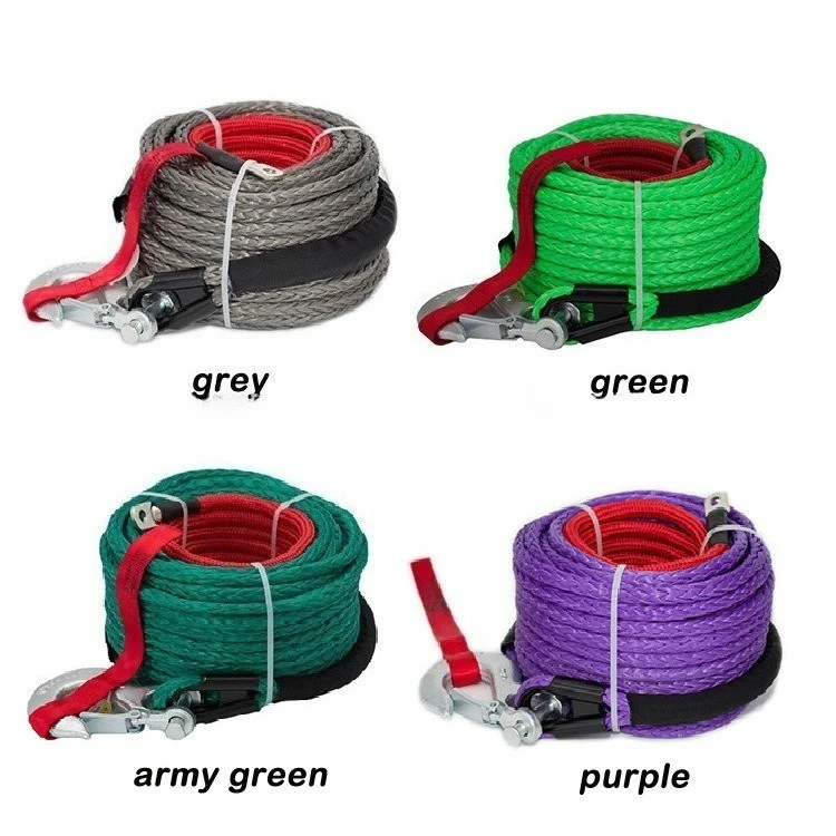Offroad Towing Recovery Rope, High Molecular Winch Cable, Nylon Tow Rope for SUV
