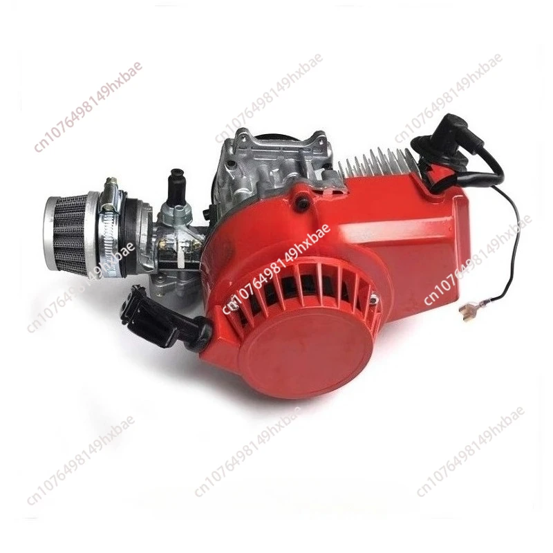 

49CC 50CC 2-Stroke Pull Start Engine Motor for Mini Dirt Bike Pocket Bike ATV Scooters 2-Stroke 49CC Engine Motor Alumi
