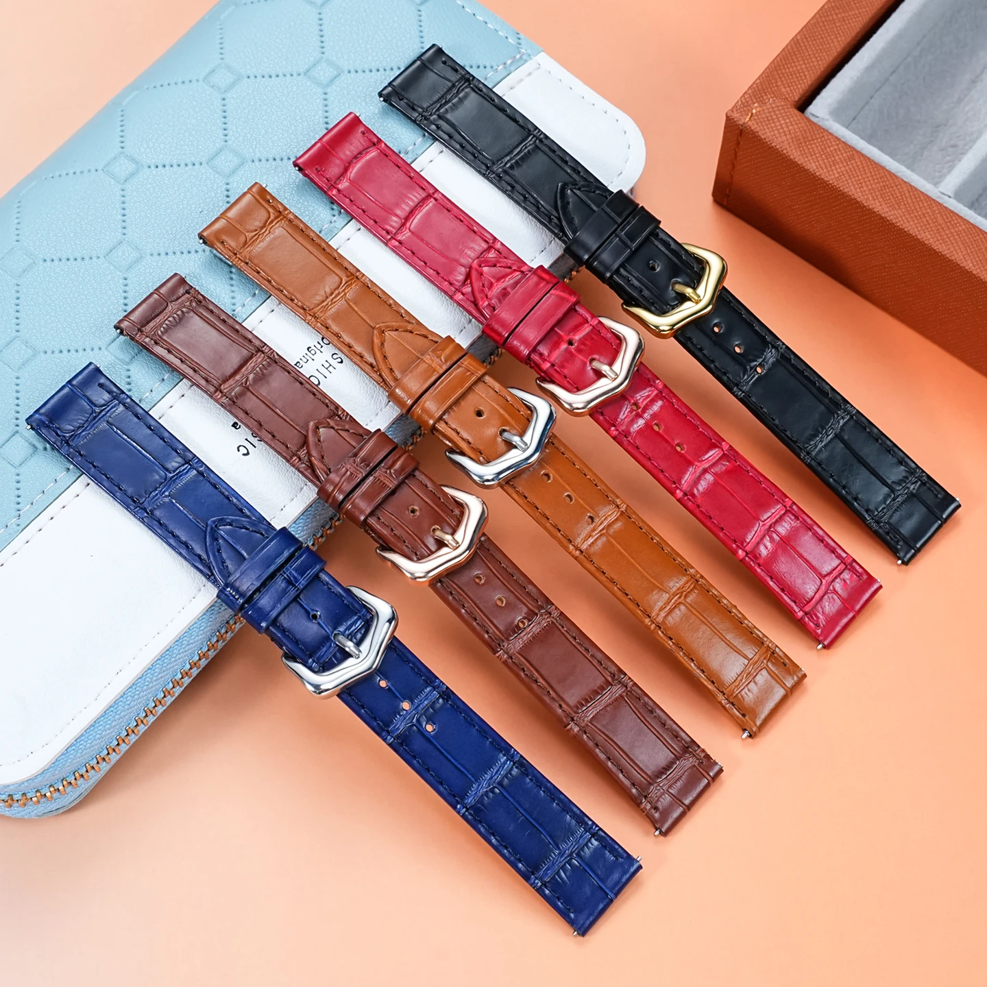 Genuine Leather Strap Replacem - огляд і ціна Cartier Watch Santos