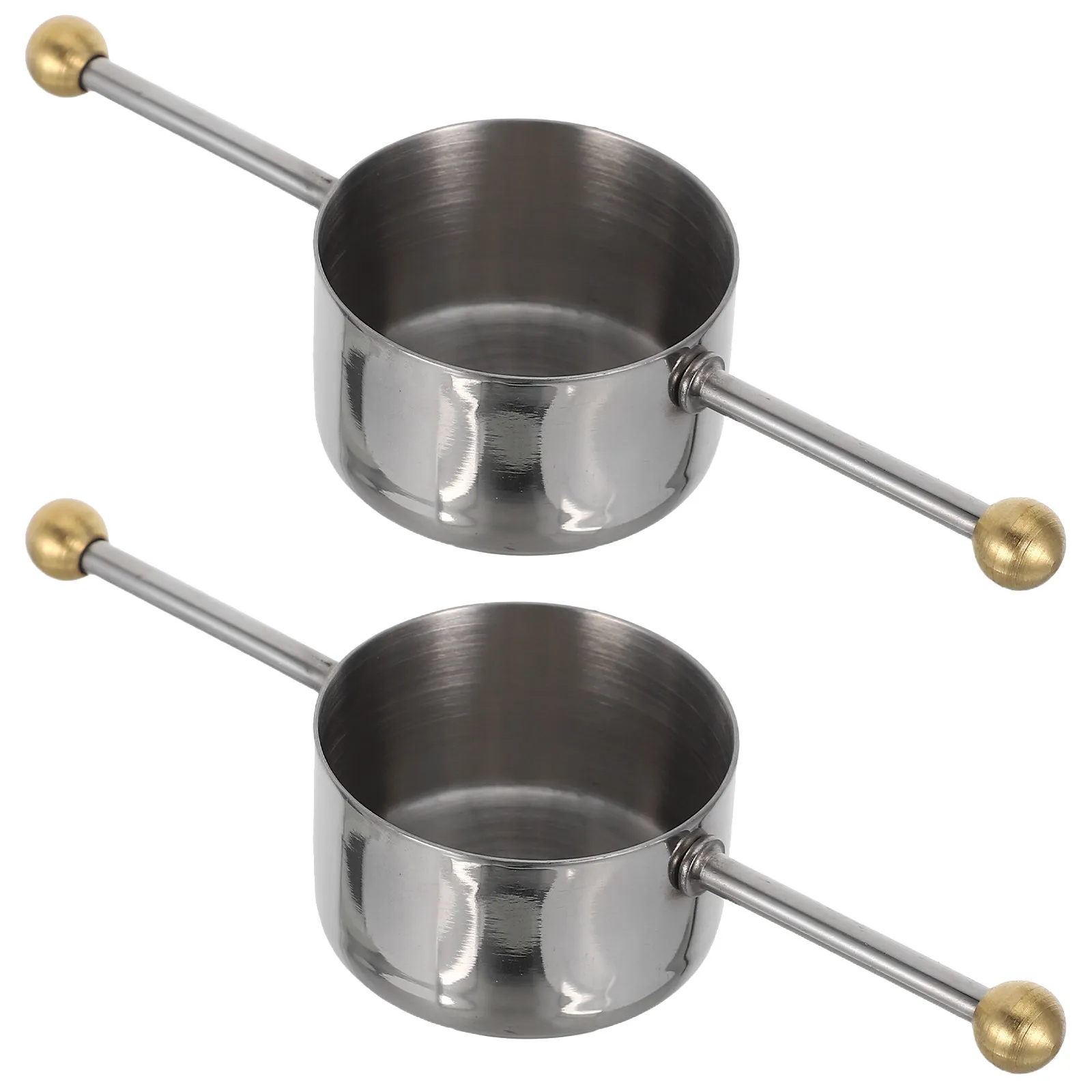 2pcs Stainless Steel Jigger Measuring Cup 30ml/1oz Bartending Tool Double Bead Measure Cup for Cocktail Margarita Whiskey Mixing