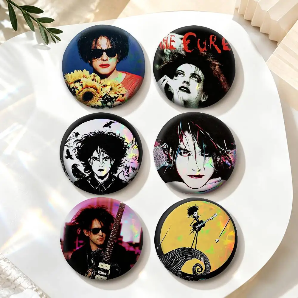 The cure R-Robert S-Smith  Badges Creative Tinplate Button PinsBrooch Badge Clothes Backpack