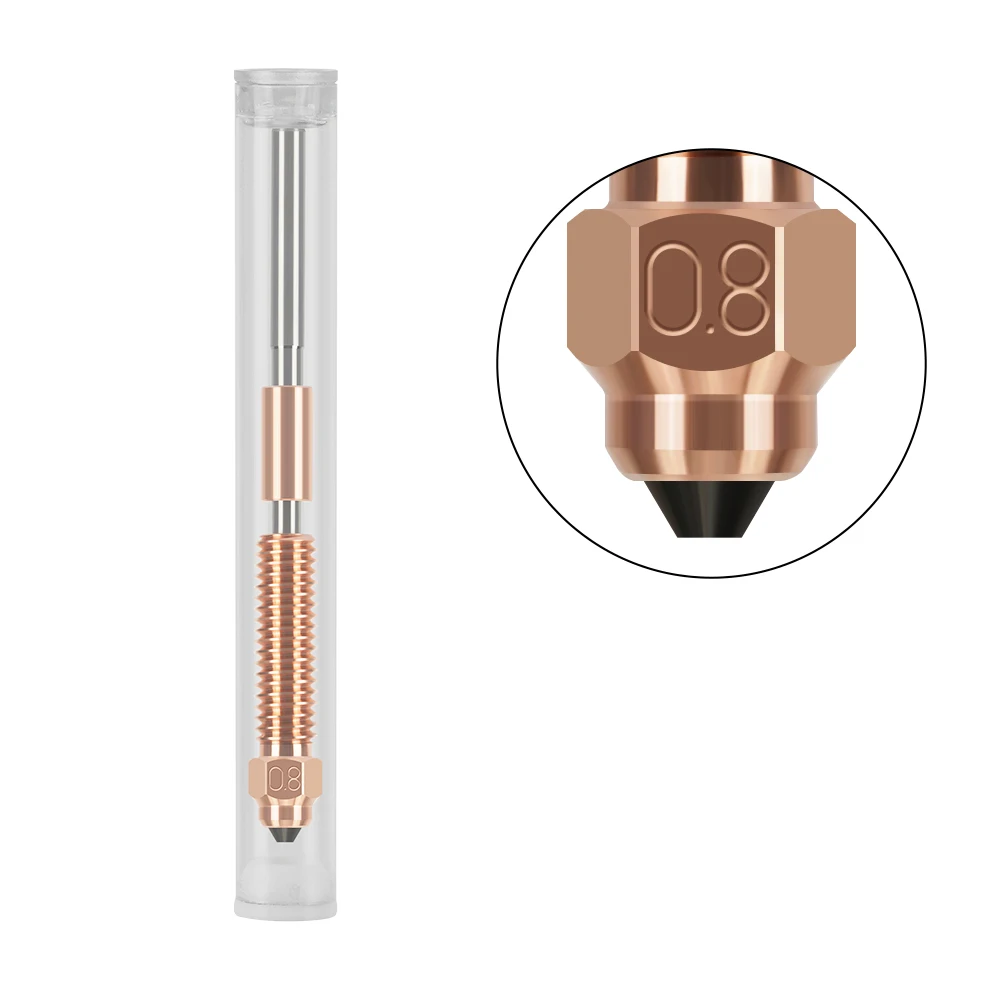 Für Creality K1c Düse K1 Max Gehärtete Stahldüse Schnellwechsel All-in-One High-Flow Bimetall Heatbreak für Ender 3 V3 3D-Drucker