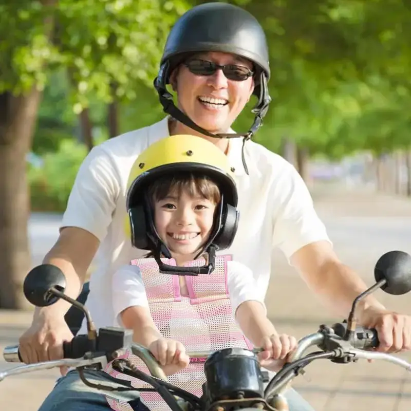 Arnés de seguridad para niños, chaleco de agarre para pasajero, anticaída, plegable, malla transpirable reflectante para actividades al aire libre