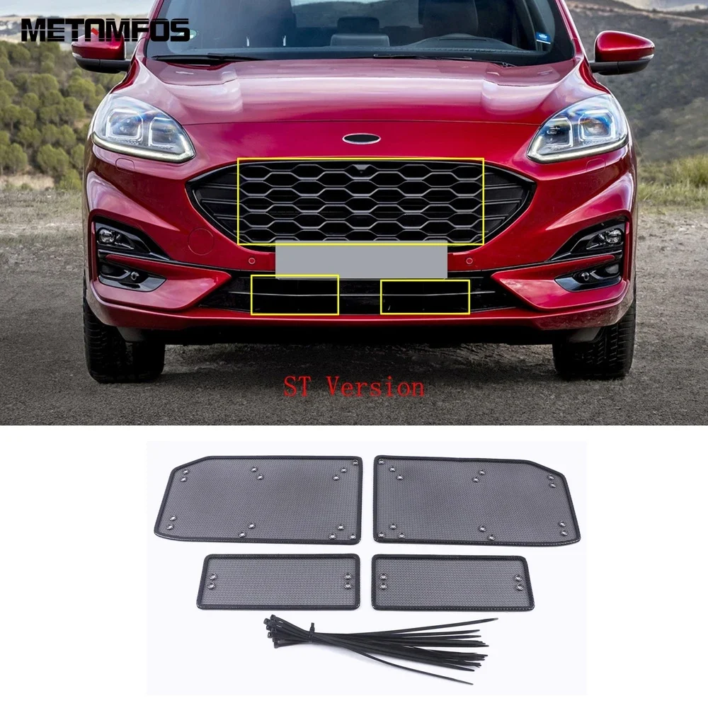 

Front Grille Insect Net For Ford Kuga Escape 2020-2023 2024 Front Engine Insect Screening Mesh Anti Dust Proof Car Accessories