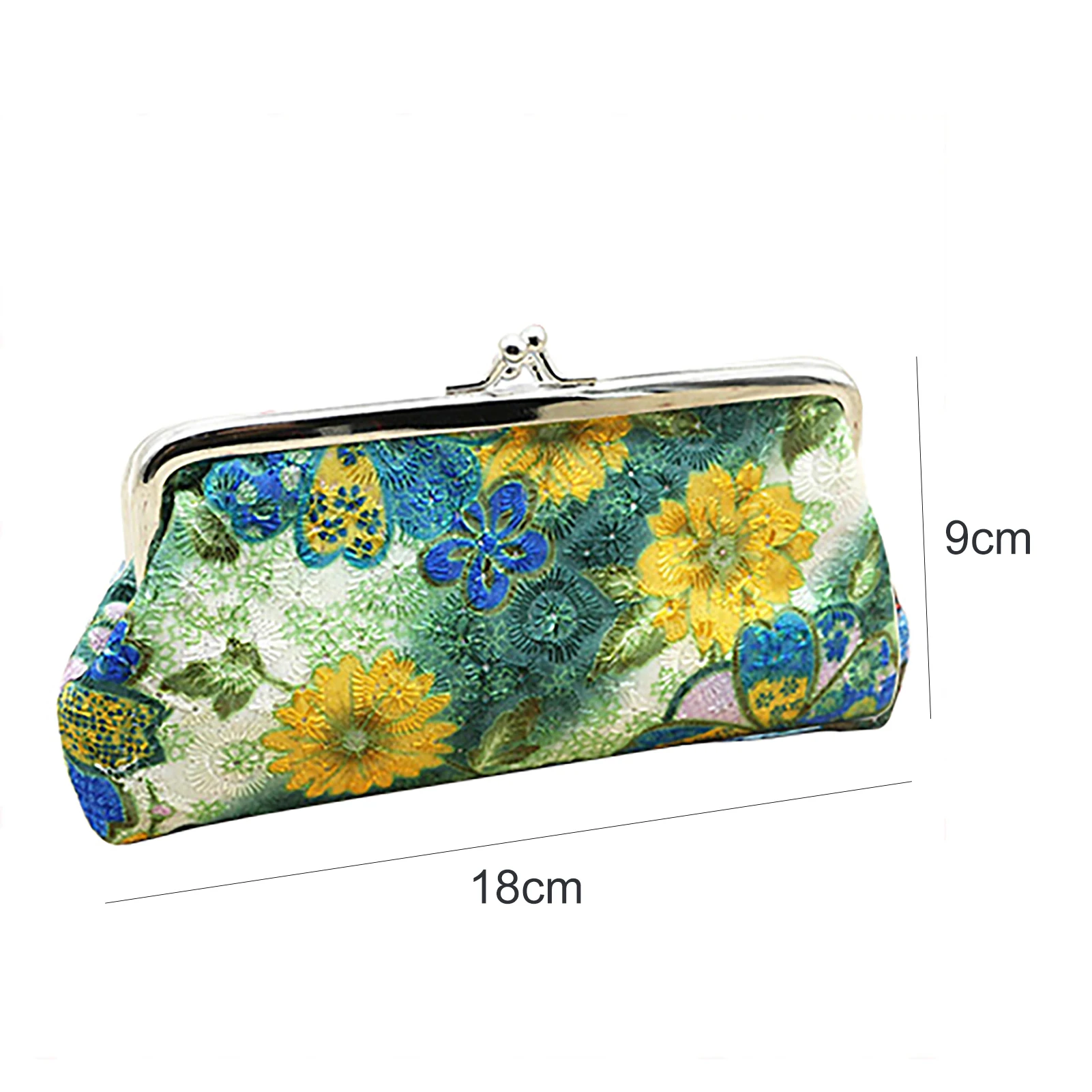 New Women\'s Coin Purse Cotton Embroidery Flower Handbag Hasp Pouch Wallet Money Bag Carteira кошелек женский bolsa
