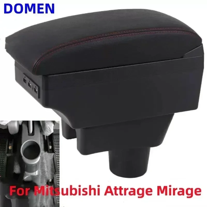 

NEW For Mitsubishi Attrage Mirage Armrest Box For Dodge Attitude Mitsubishi Space Star Car Armrest Storage Box Car Accessories