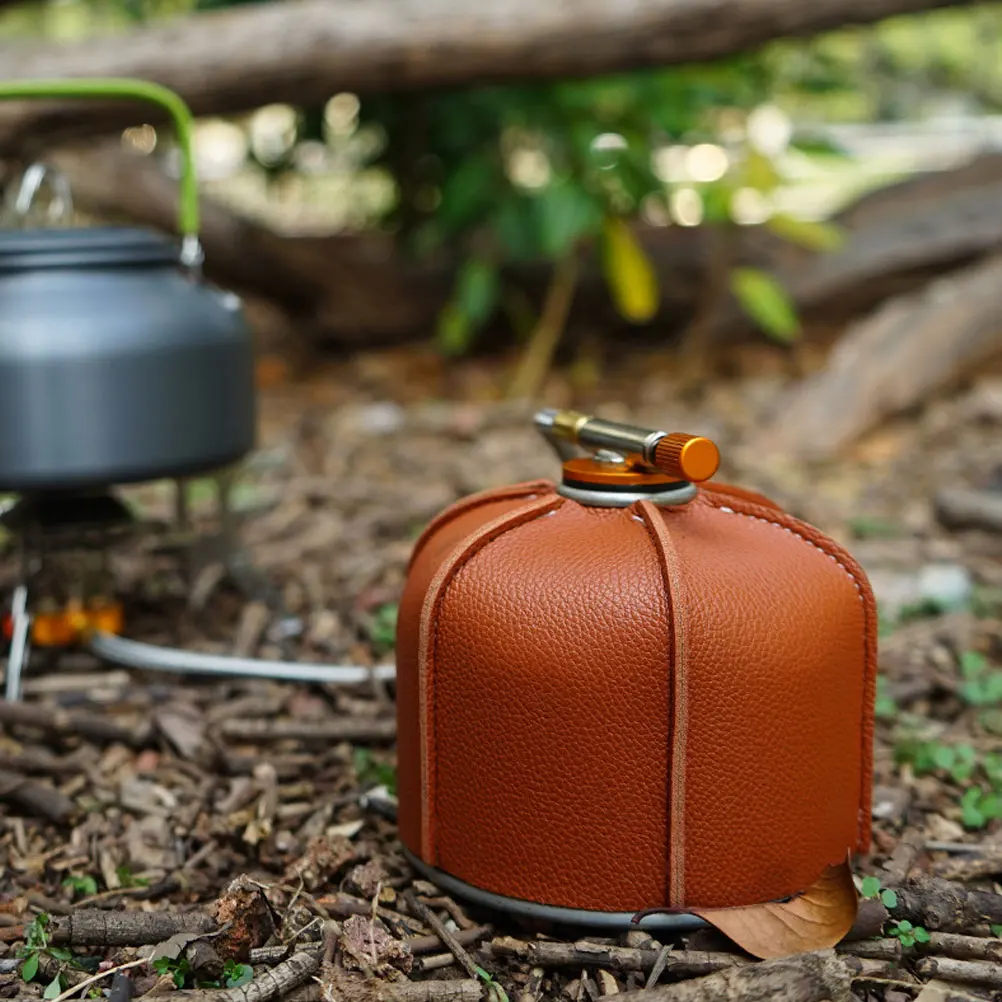 

Gas Tank Protector Storage Bag Camping Fuel Cover Radiator Cap Brown Outdoor Supplies
