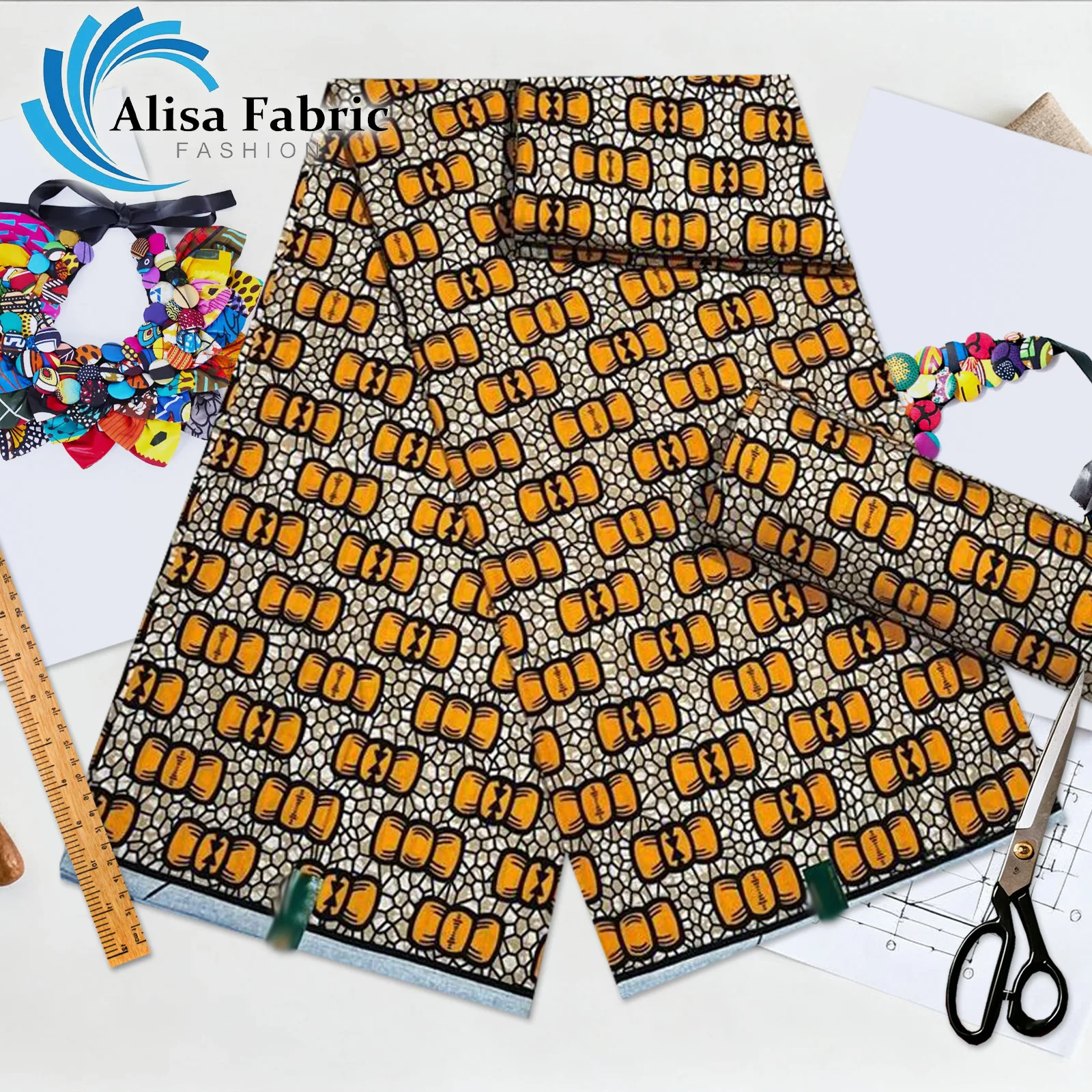 

New design African wax fabric 6yards 2025 high quality Christmas veritable guaranteed nigerian fabric for evening dress