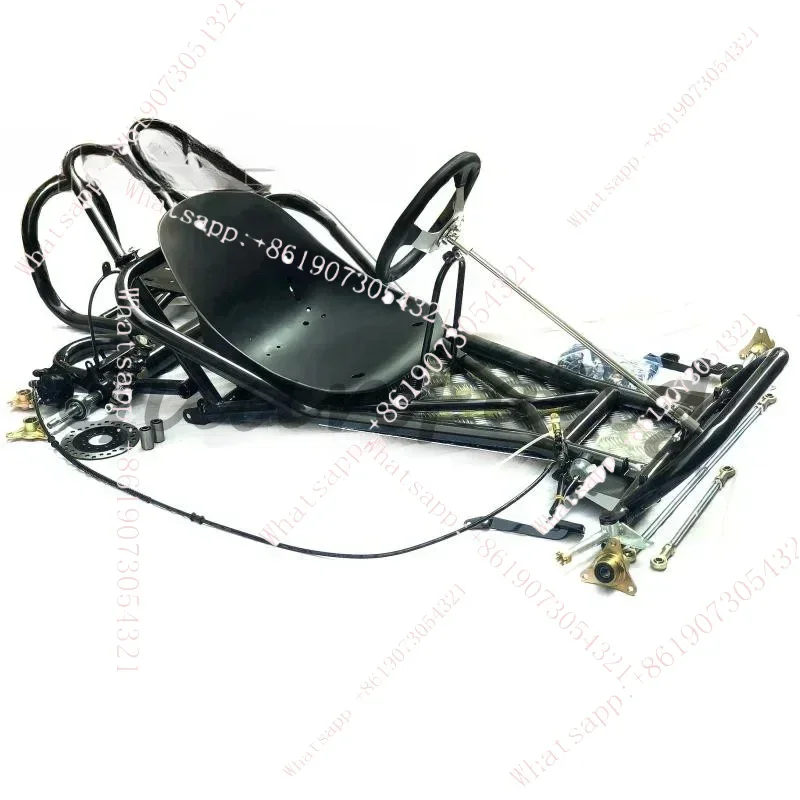 

168CC four-wheel motorcycle drift kart modification parts frame body front steering rear axle brake full set