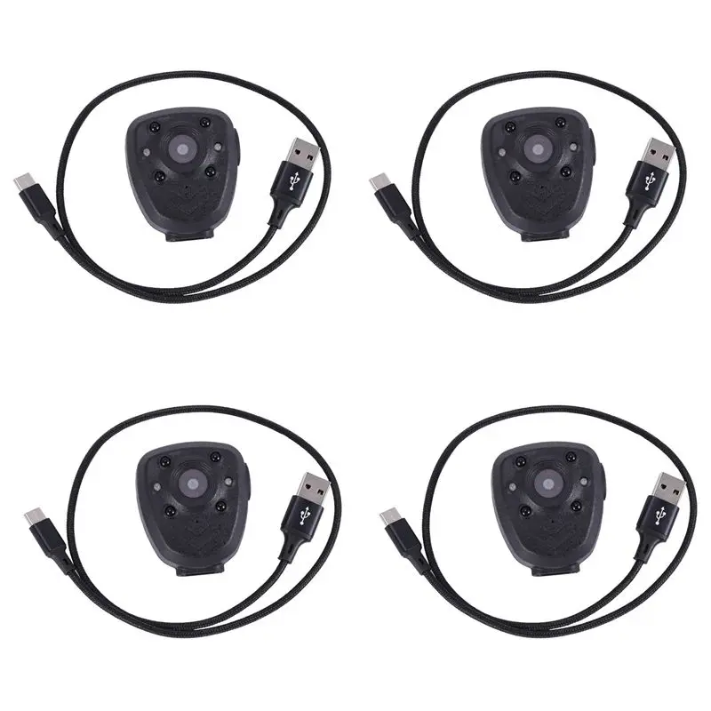 N82R 4X HD 1080P Police Body Lapel Worn Video Camera DVR IR Night Visible LED Light Cam 4-Hour Record Digital Voice 16G