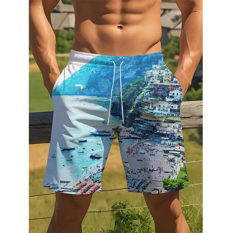 Stylish 3D funny Graphic Print Running Shorts For Men Gym Workout Athletic Performance Shorts Daily Casual Streetwear Trunks