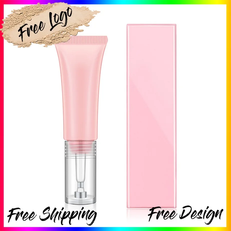 

Custom Logo Vegan Wholesale Makeup Pineal Lip Cream Tender Pink 10ml Transparent Dropper Tip Lasting Water Light Glass Lip Oil