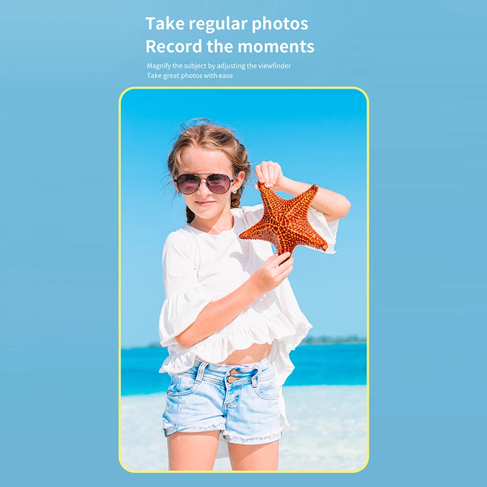 Kids Instant Print Camera Zero Ink Child Toy Camera with 3 Rolls Print Paper Toddler Camera Toys Gifts for Girls Boys Aged 3-12