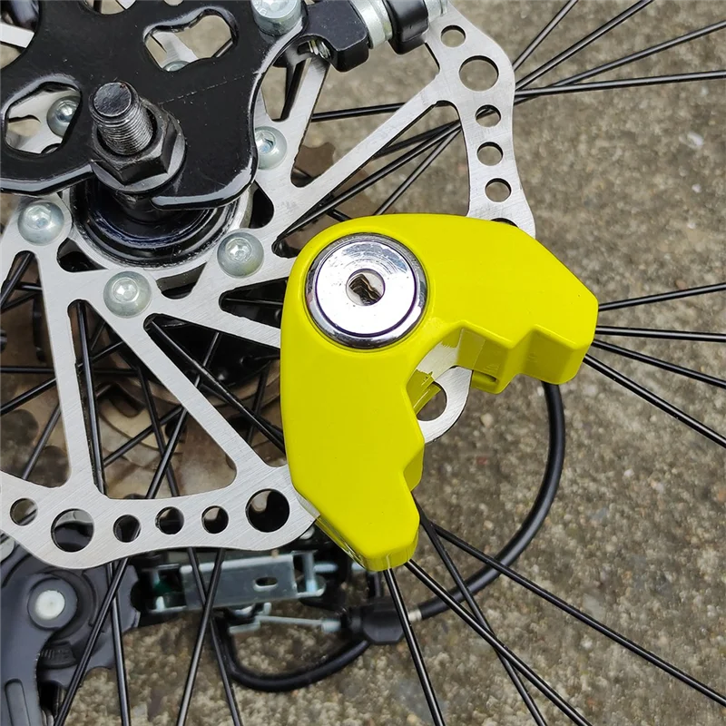 

Highly Recommended.Bike Disc Brake Lock Waterproof Non-Theft Wheel Brake Lock,Orange