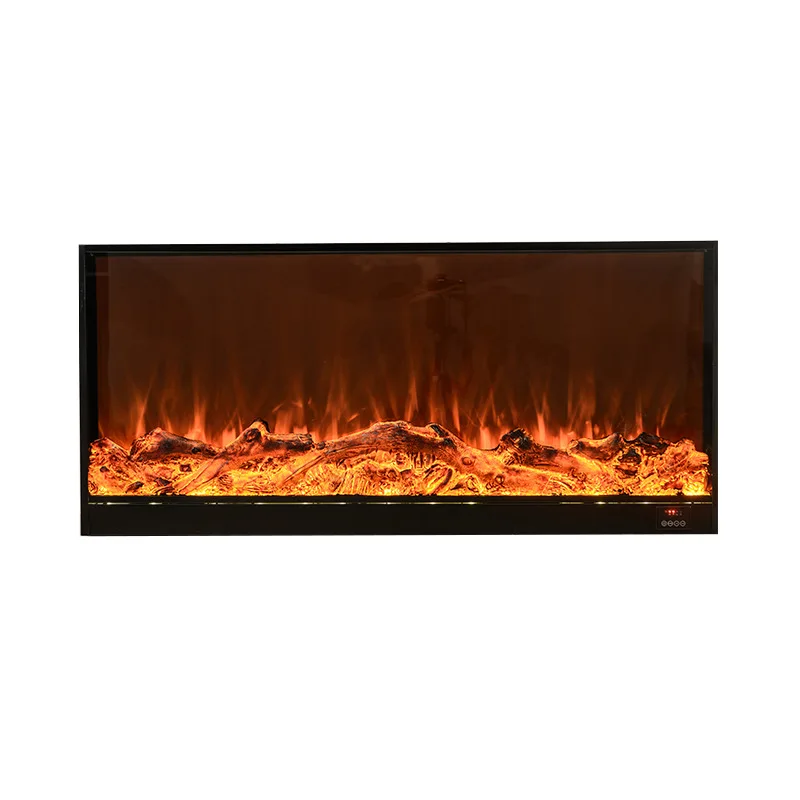 Simulation electronic fireplace Embedded simulation flame wick fireplace heater Home TV cabinet Background wall decoration
