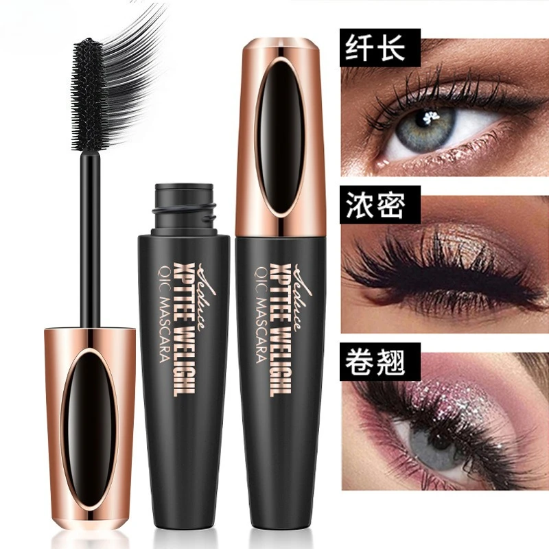 방수 4D 실크 파이버 마스카라 |   길이 연장, 리프팅 및 볼륨 증가 |   속눈썹 성장 촉진 효과 (속눈썹 연장제/속눈썹 블러셔)