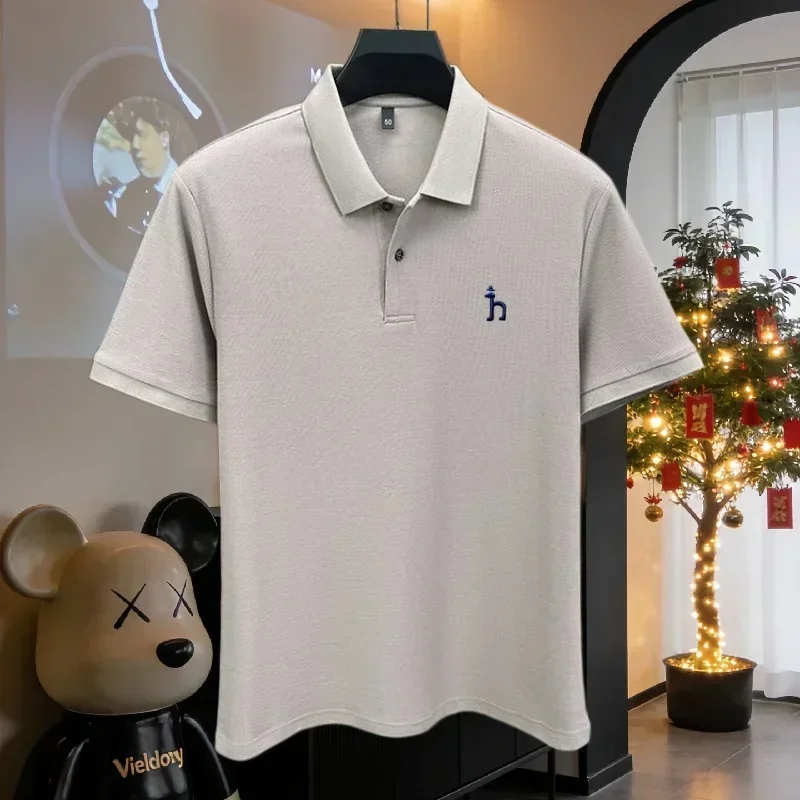 100% reine Baumwolle, hochwertiges Marken-Poloshirt für Herren, kurzärmelig, Sommermode, exquisit gesticktes Golf-Oberteil, lässiges T-Shirt. ﻿ – Detail 30