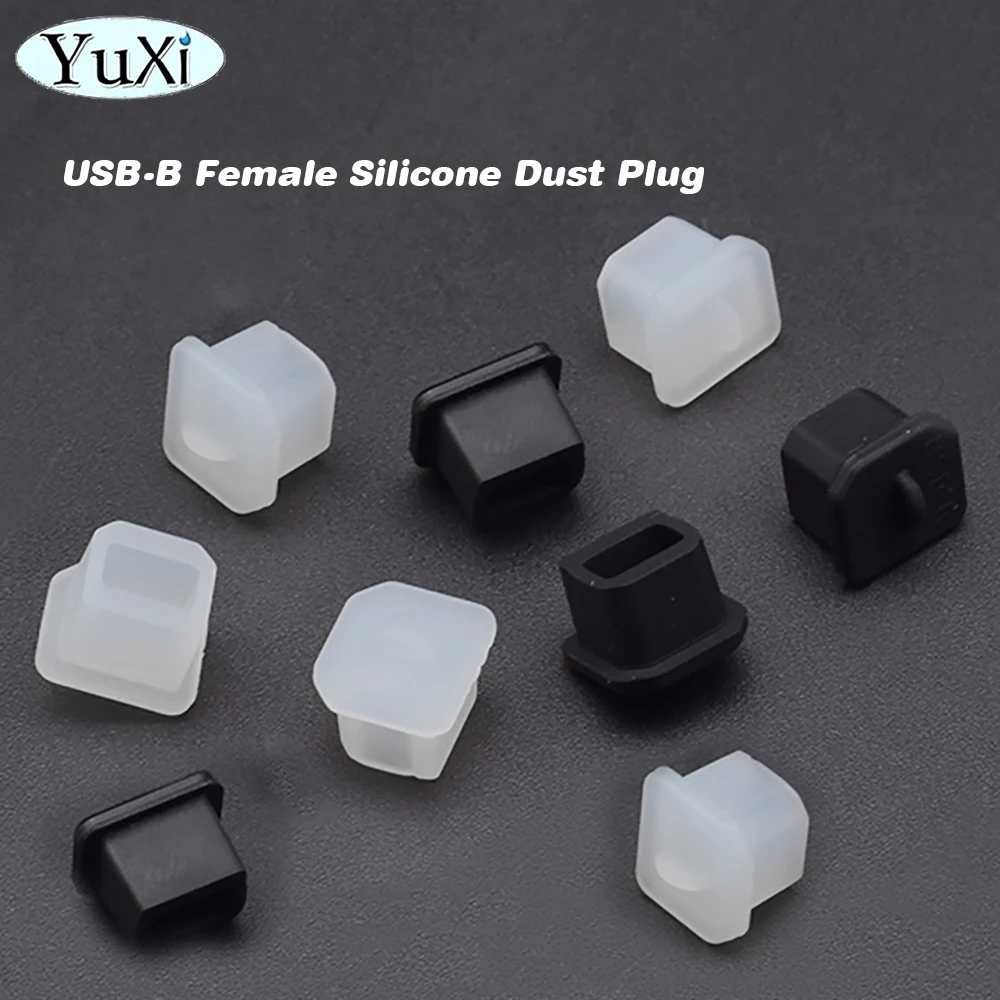 5 Stuks Voor Usb-B Siliconen Rubber Gat Caps Stofdicht Plug Cover Voor Usb B Vrouwelijke Poort Anti Dust protector Cover Knop Caps