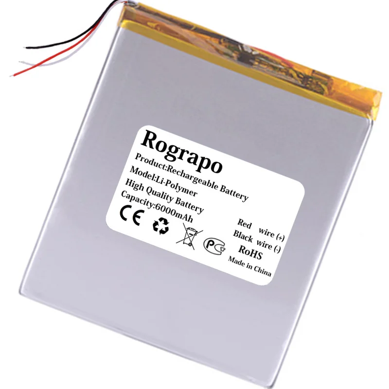 New 3.7V 6000mAh Li-Ploymer Battery For Teclast M89 Pro Tablet PC Accumulator 3-Wire+Tools