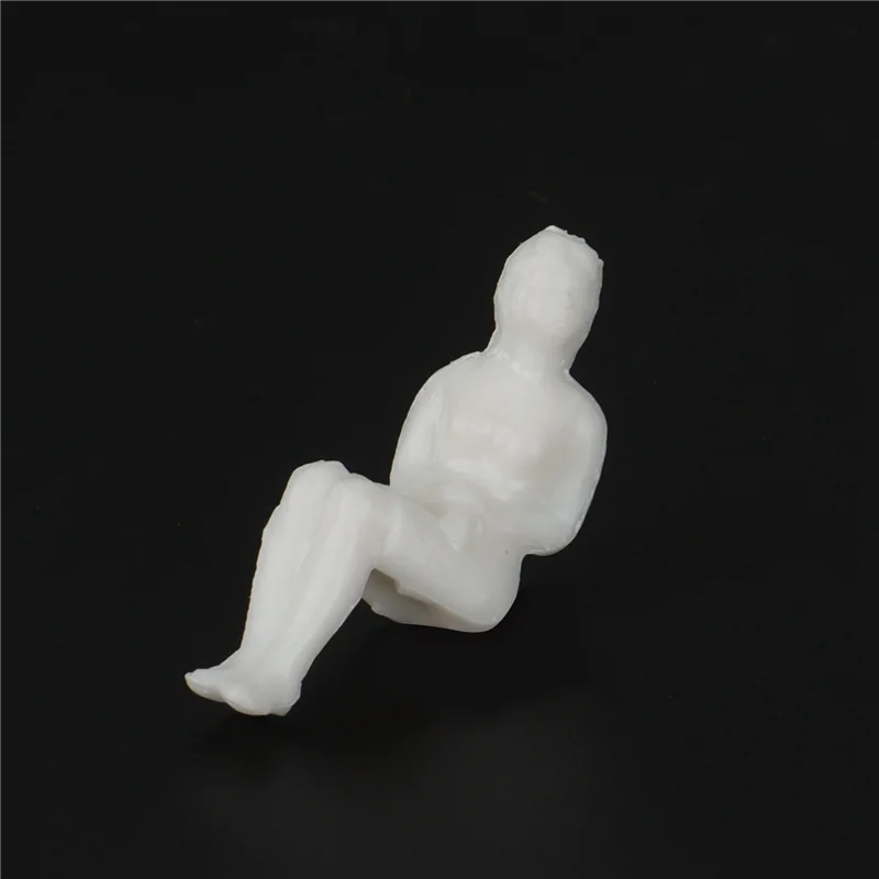 B05C-1:50 figuras brancas modelo arquitetônico escala humana modelo HO povos de plástico, 40 peças
