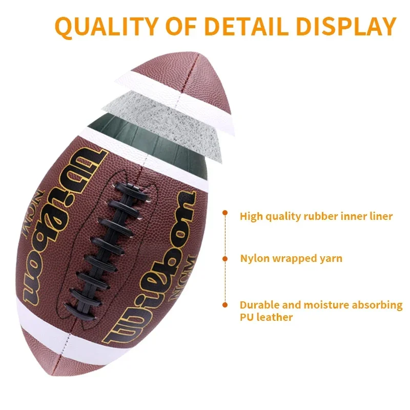 American Football Soccer Rugby Association Football Footy Ball Size 3 6 9 Sports Football Adult Kids Group Training Competition