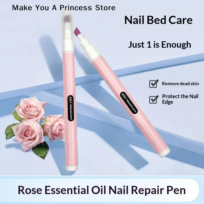 【HBA】Nail Care Pen Hydrating Anti-Dead Skin Barb Nail Care Oil Pen Repair Nail Damage Cuticle Remover Nail Care Manicure Tool