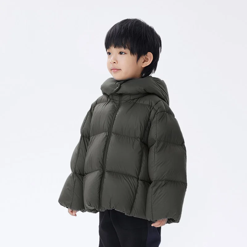 2025 Winter Warm Children Thick 3 4 5 6 7 8 10 12 Years Kids Coat Baby Boys Girls Hooded Duck Outwear Removable Hat Down Jacket