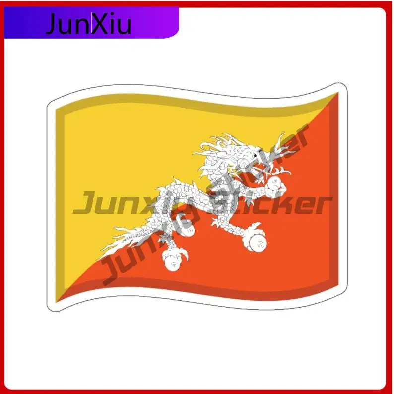 

Bhutan Flag Sticker Bhutanese Flag Pvc Stickers Accessories Decorations For Laptop Bicycle Skateboard Laptop Rv Camper Windows